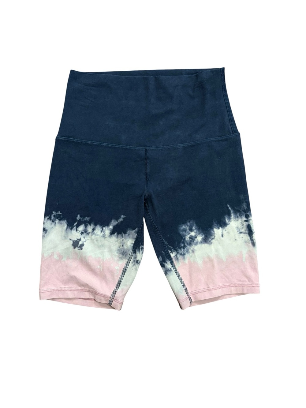 Lululemon Align High-Rise 8” Shorts Blue Pink Tie Dye Size 4 Nulu Running Gym - Picture 7 of 7